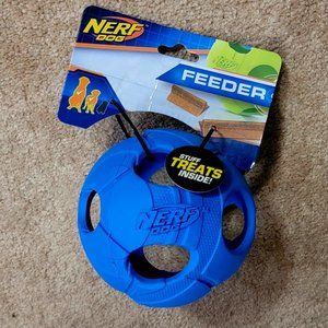Nerf Dog Feeder Treat Ball Med Large Dog Toy New w/ Tag!